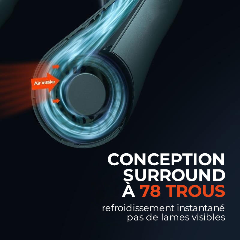 Fresh'air: Ventilateur rafraîchissant tour de cou portable