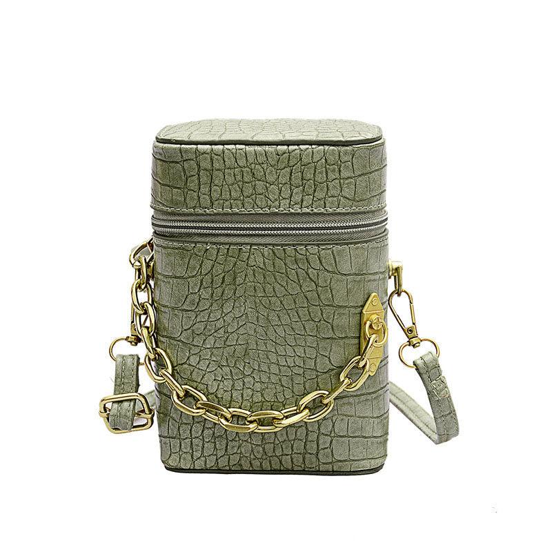 Petit Sac à Bandoulière Chaîne en Motif de Crocodile - Stockmania