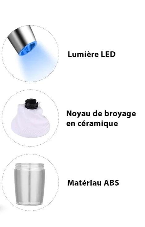Salière & Poivrière broyeur électrique - Stockmania