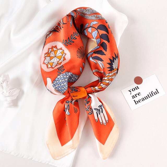 Foulard en soie - Différents imprimés - Stockmania