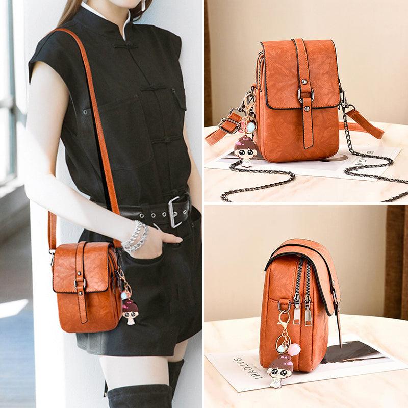 Sac à Bandoulière Carré en PU pour Téléphone Portable - Stockmania