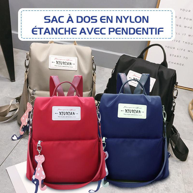 Sac à Dos en Nylon Étanche avec Pendentif - Stockmania