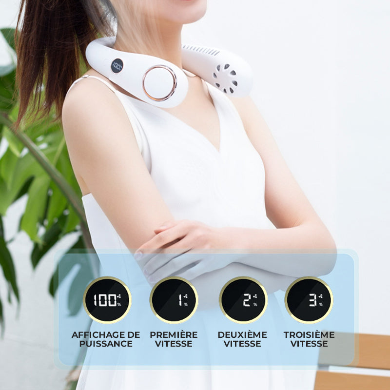Fresh'air: Ventilateur rafraîchissant tour de cou portable