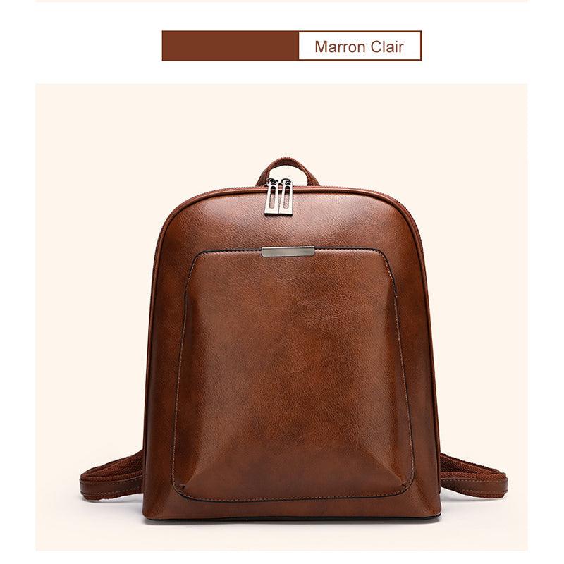 Vintage Sac à Dos en Cuir à Mode - Stockmania