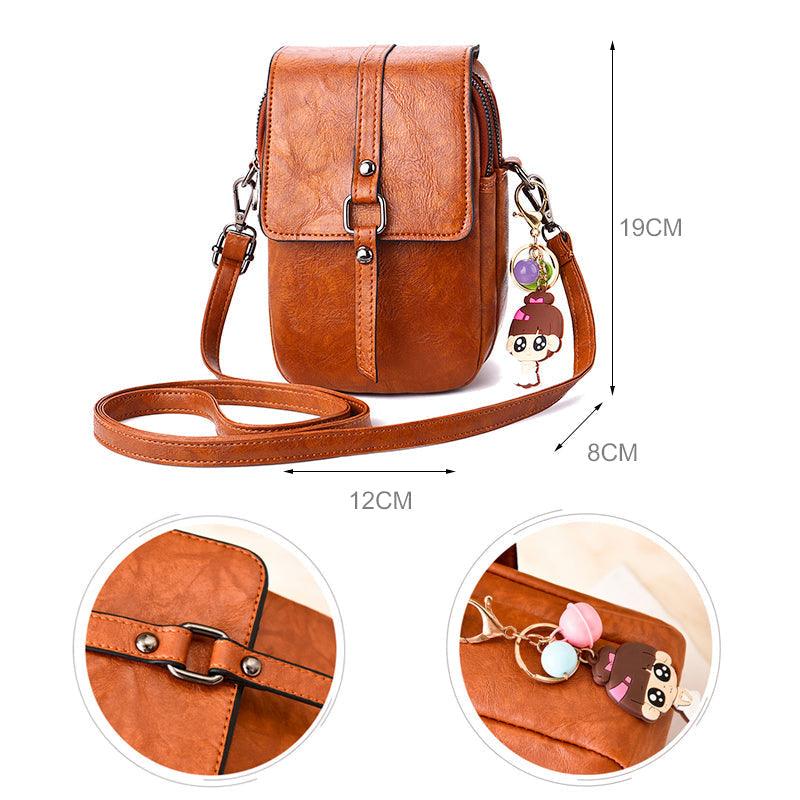 Sac à Bandoulière Carré en PU pour Téléphone Portable - Stockmania