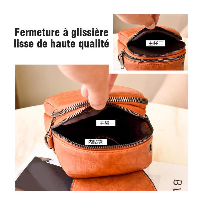Sac à Bandoulière Carré en PU pour Téléphone Portable - Stockmania