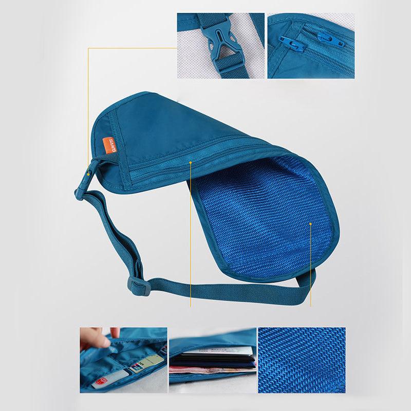 Pochette de Ceinture de Voyage Invisible - Stockmania