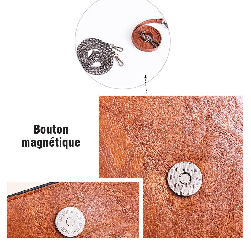 Sac à Bandoulière Carré en PU pour Téléphone Portable - Stockmania