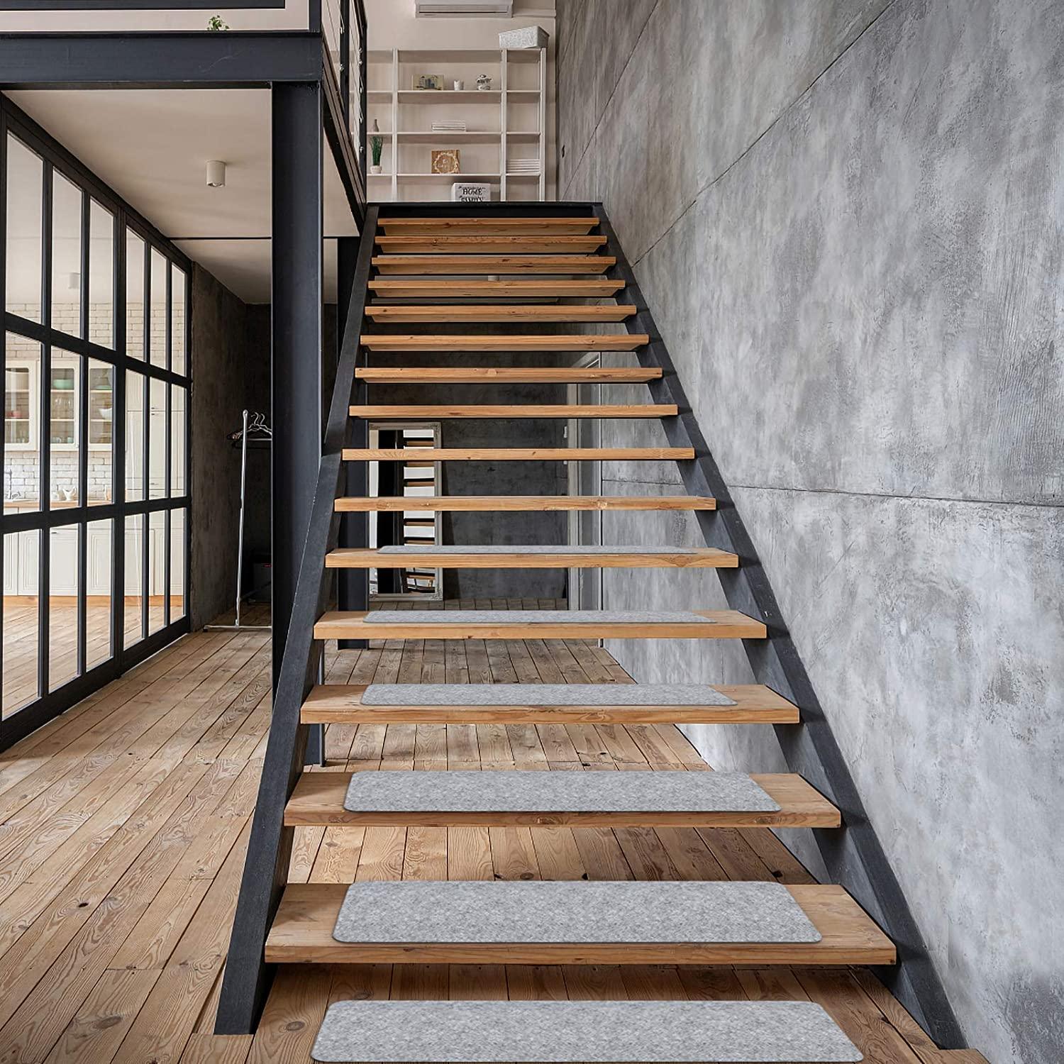 14x Tapis de sol antidérapants pour escaliers - Stockmania