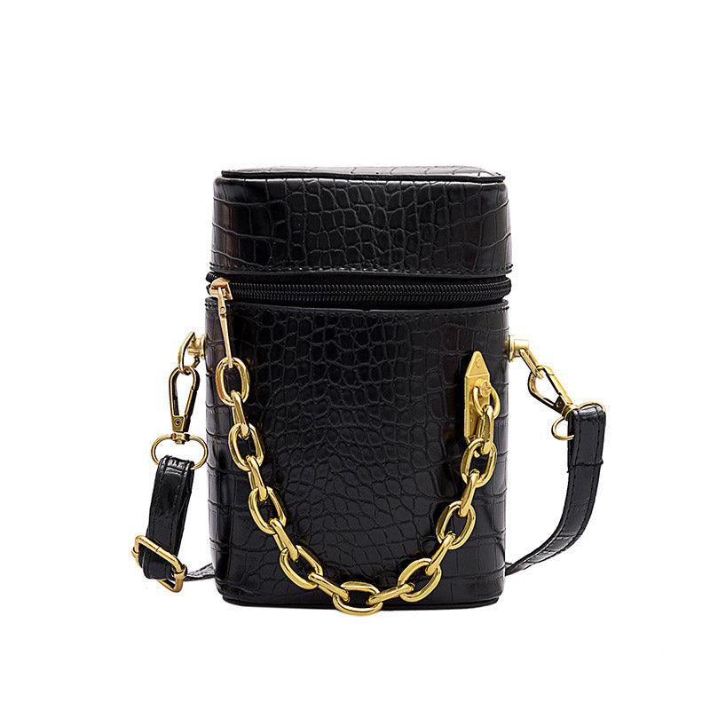 Petit Sac à Bandoulière Chaîne en Motif de Crocodile - Stockmania