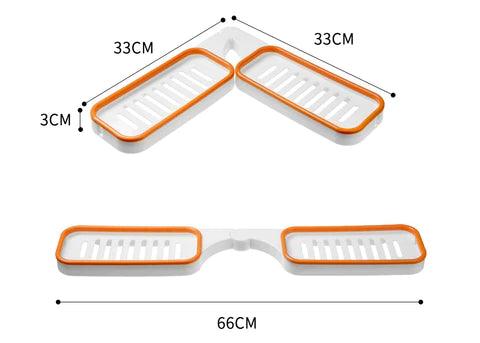 Étagère d'angle rotative de salle de bain - Stockmania