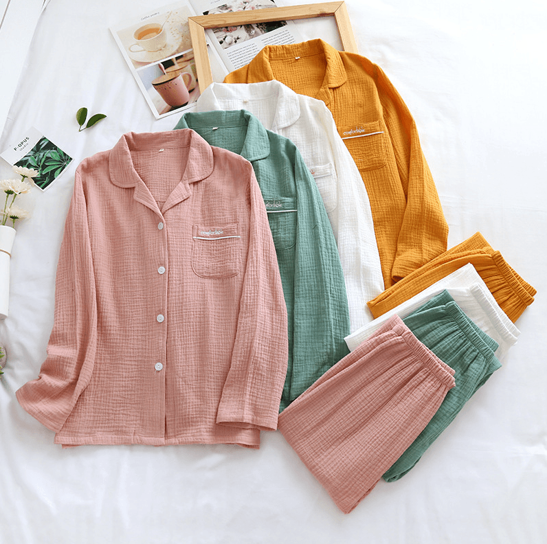 Pyjama japonais en gaze de coton - Stockmania