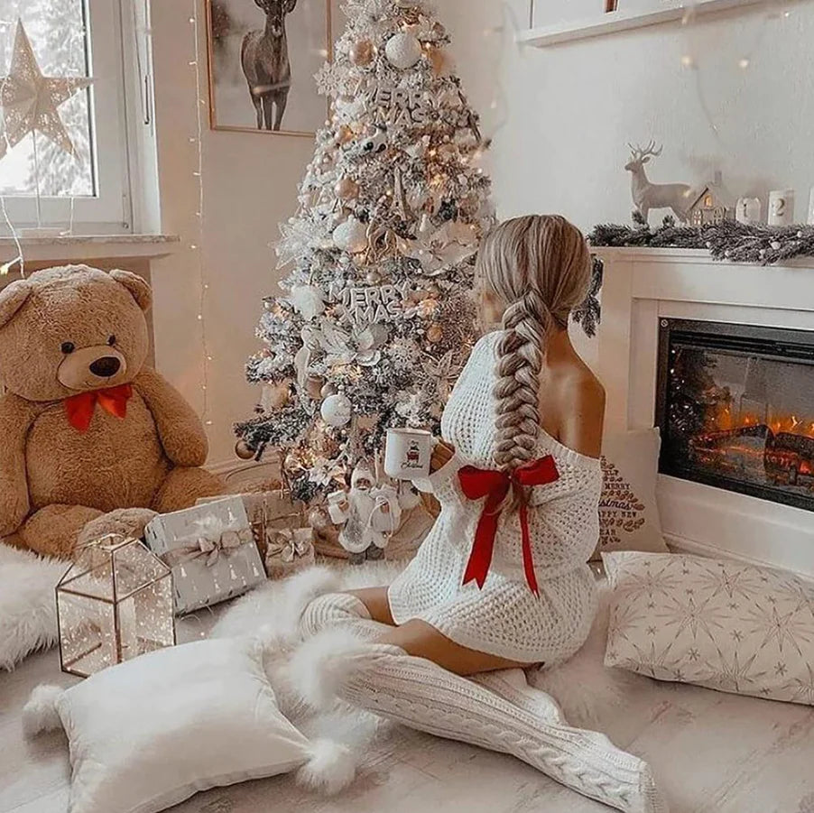 Chaussettes extra longues tricotées