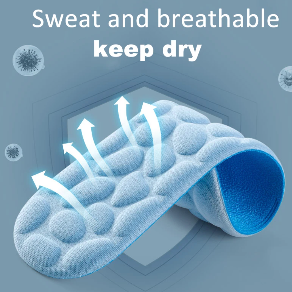 Semelles galets à mémoire de forme - 1 PAIRE ACHETÉE = 1 PAIRE OFFERTE