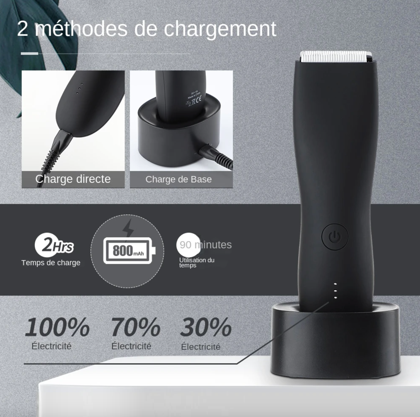 Tondeuse douce et délicate - Parties intimes