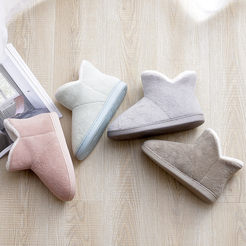 Pantoufles bottes fourrées