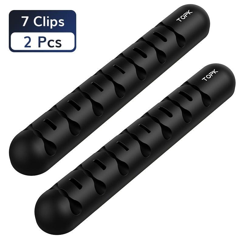 Lot de 2 organisateurs de câbles