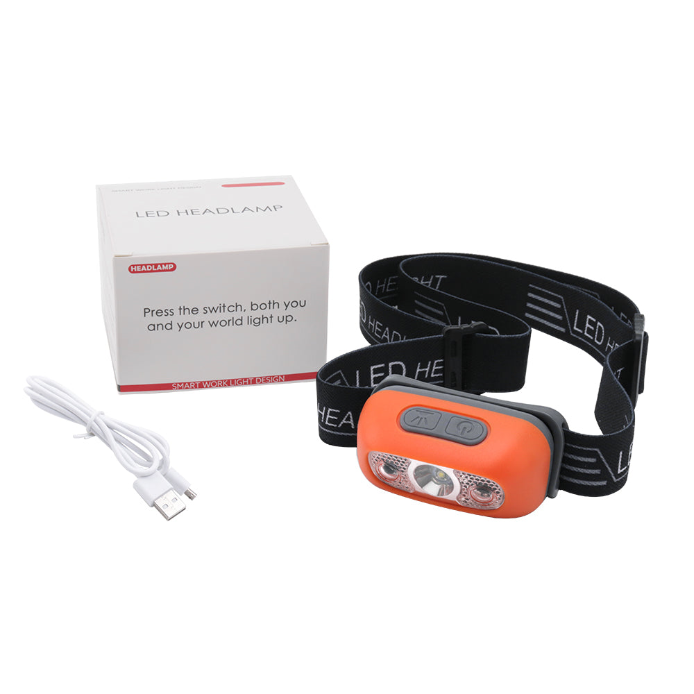 Lampe frontale LED à capteur de mouvement + Boîte de rangement OFFERTE