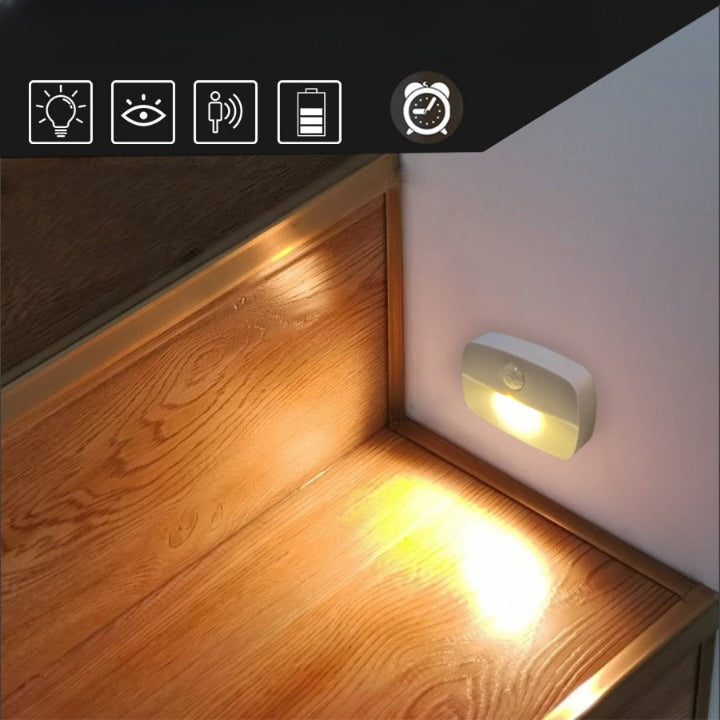 4 x SPOTS LED sans-fil - détecteur de mouvement