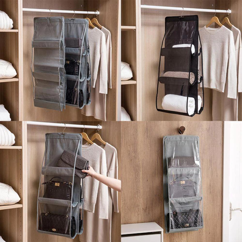 Support de rangement pour sacs à main - 6 poches - Stockmania