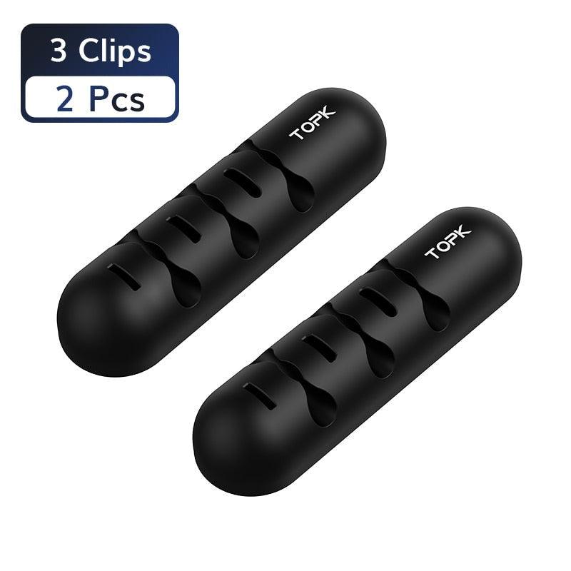 Lot de 2 organisateurs de câbles