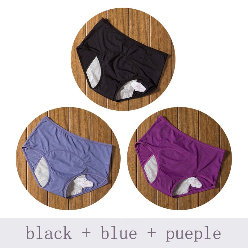 3x Culotte confortable anti-fuite