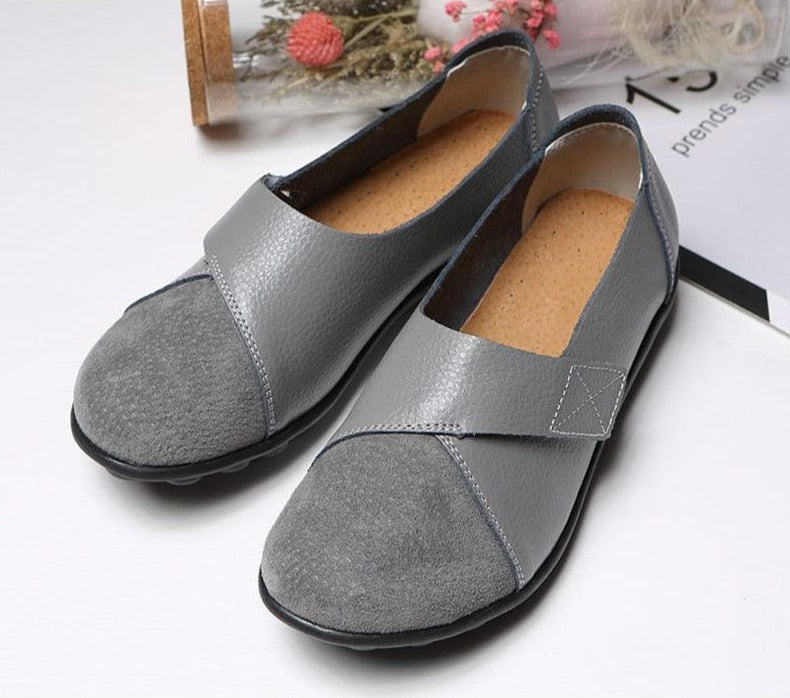 Mocassins orthopédiques en cuir pour femme