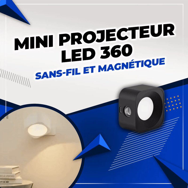 Mini projecteur LED 360 - Sans-fil et magnétique