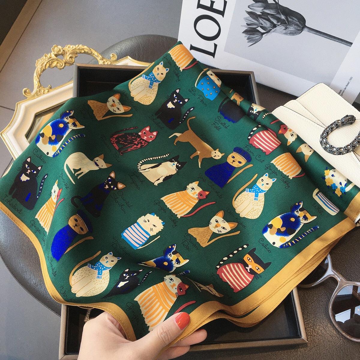 Foulard en soie - Différents imprimés - Stockmania