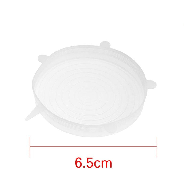 Lot de 12 Couvercles en silicone extensible