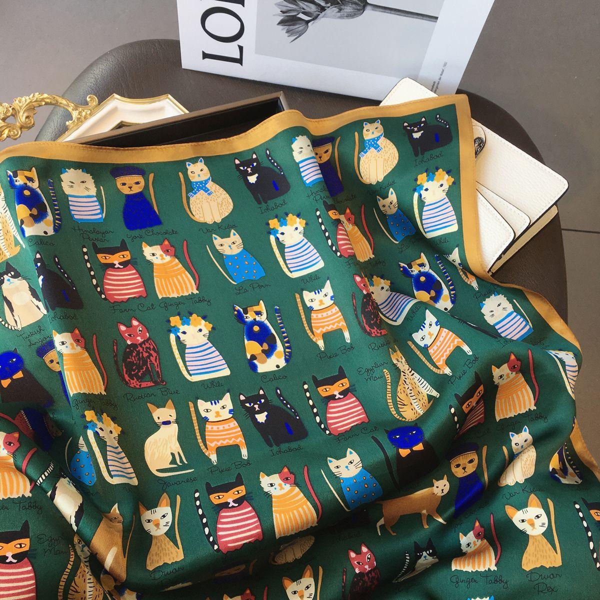 Foulard en soie - Différents imprimés - Stockmania