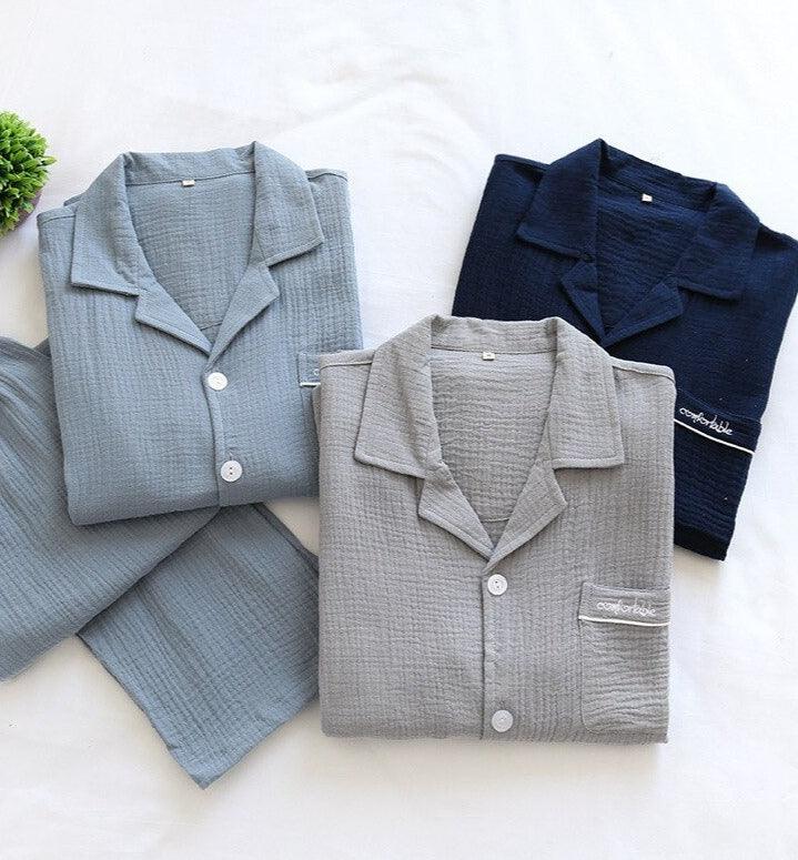 Pyjama japonais en gaze de coton - Stockmania