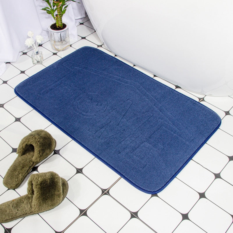 Tapis de bain pavé ultra absorbant