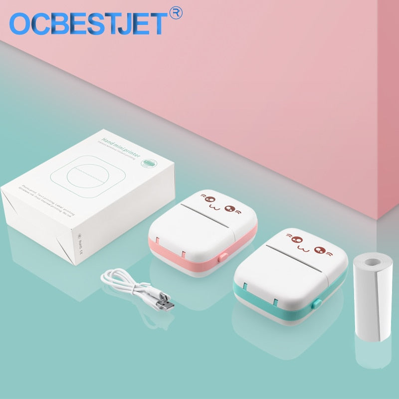 Mini Imprimante thermique sans fil + 10 Rouleaux OFFERTS