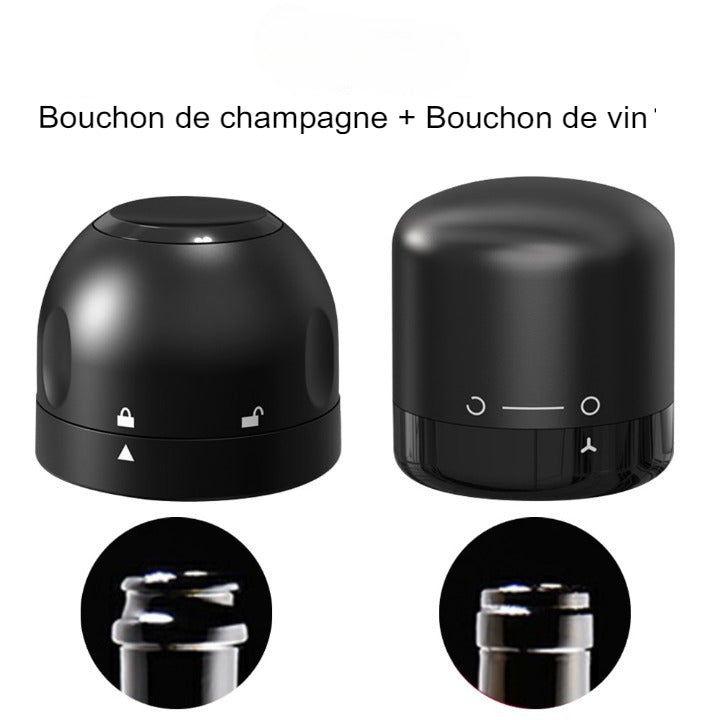 4x Bouchon Hermétique pour Bouteille de Vin et Champagne