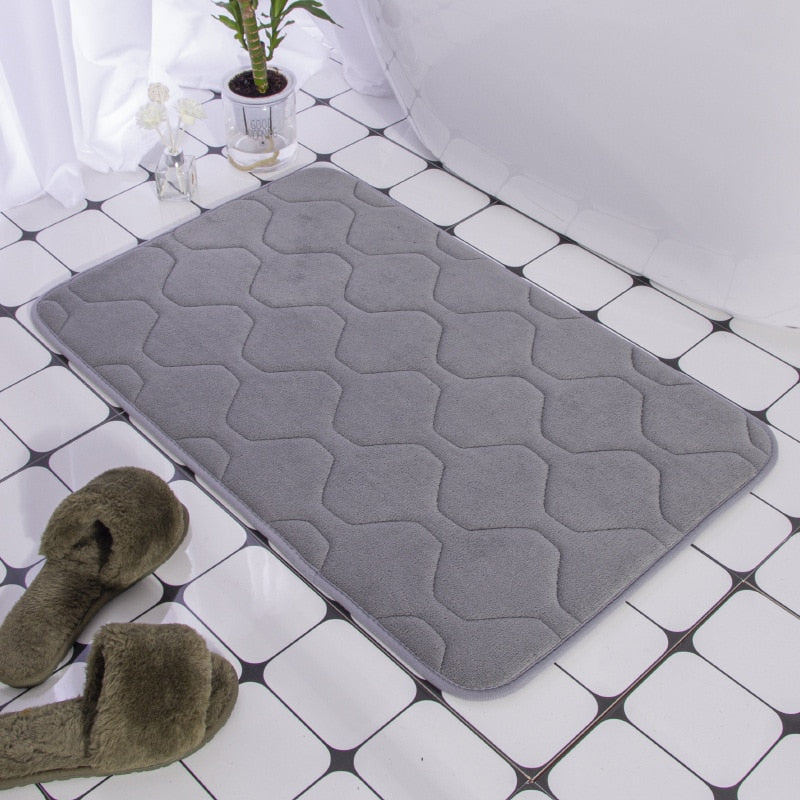 Tapis de bain pavé ultra absorbant