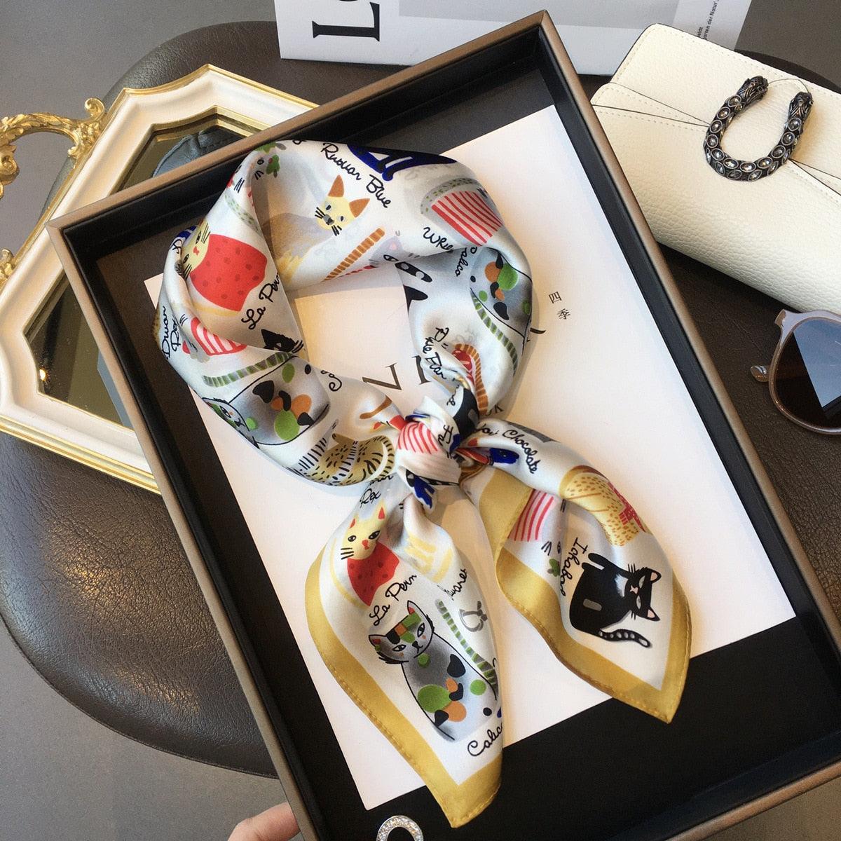 Foulard en soie - Différents imprimés - Stockmania