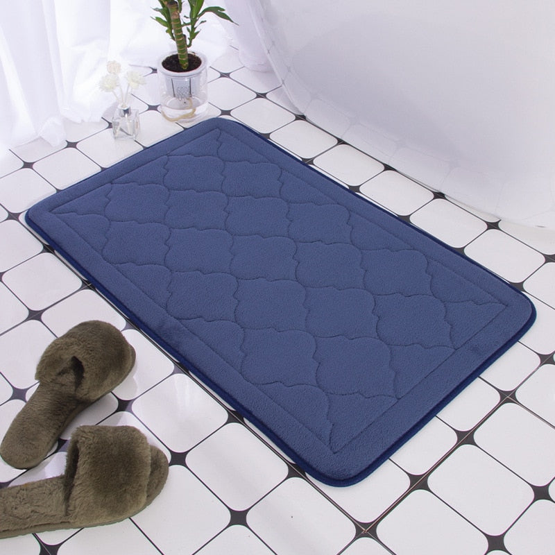 Tapis de bain pavé ultra absorbant