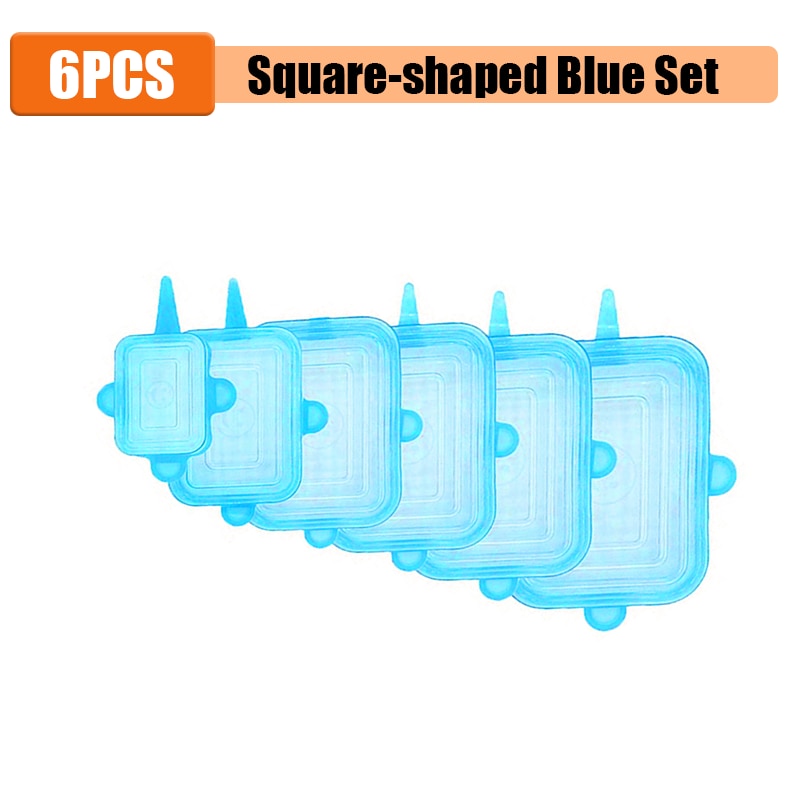 Lot de 12 Couvercles en silicone extensible