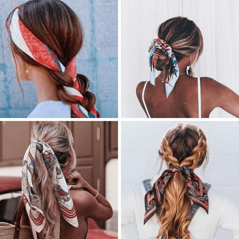 Foulard en soie - Différents imprimés - Stockmania