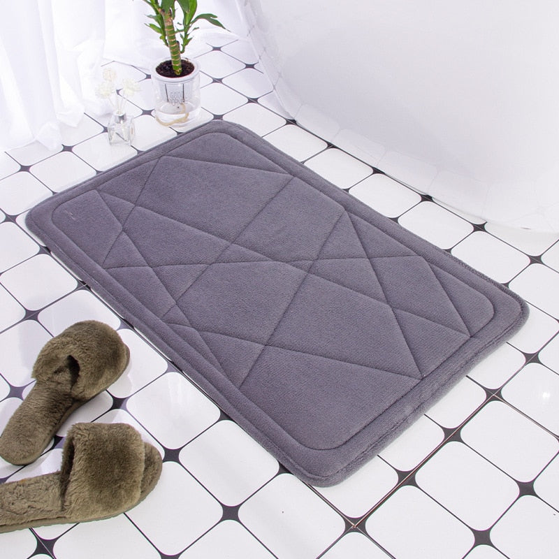 Tapis de bain pavé ultra absorbant
