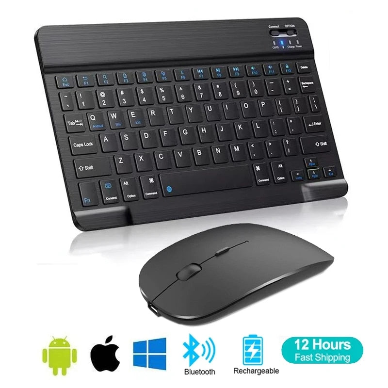 Mini Clavier et souris sans fil Bluetooth