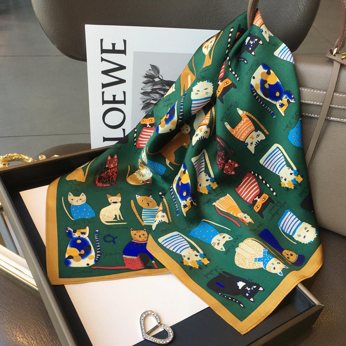 Foulard en soie - Différents imprimés - Stockmania