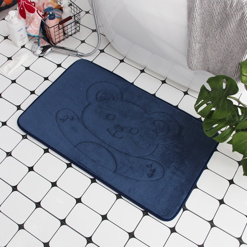Tapis de bain pavé ultra absorbant