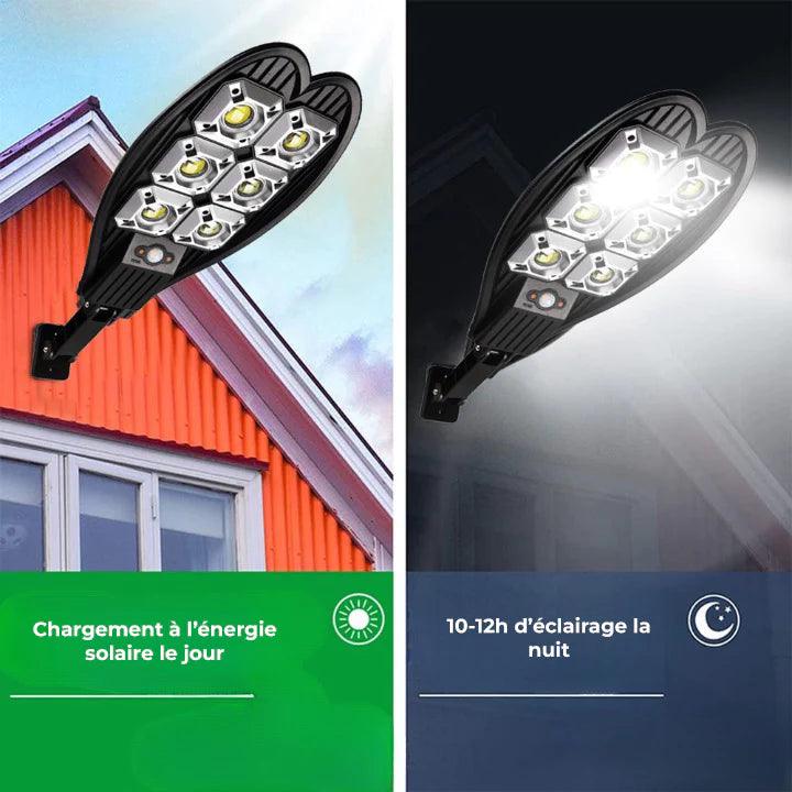 Applique murale LED solaire avec système PIR - Stockmania