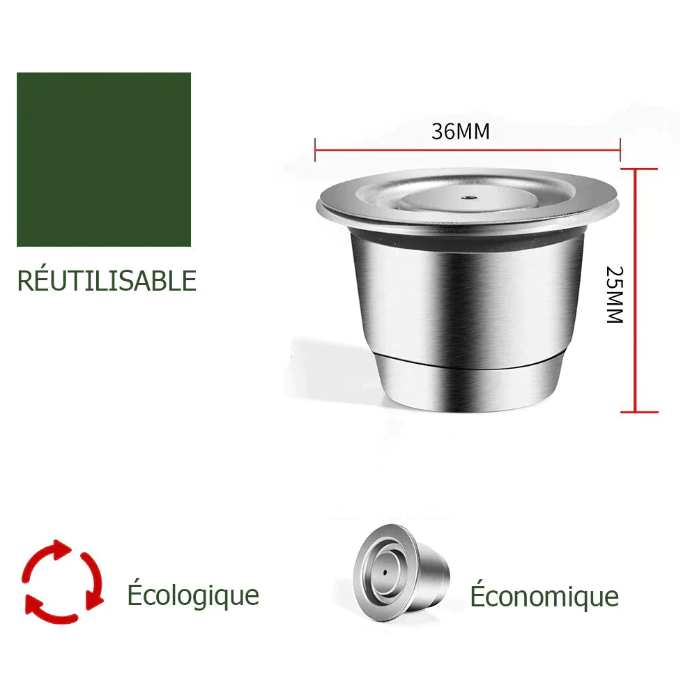 2x Capsules de café réutilisables - Stockmania