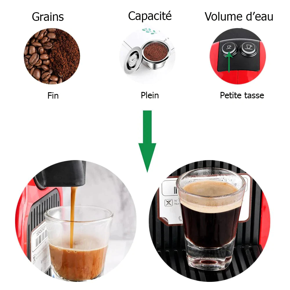 2x Capsules de café réutilisables - Stockmania