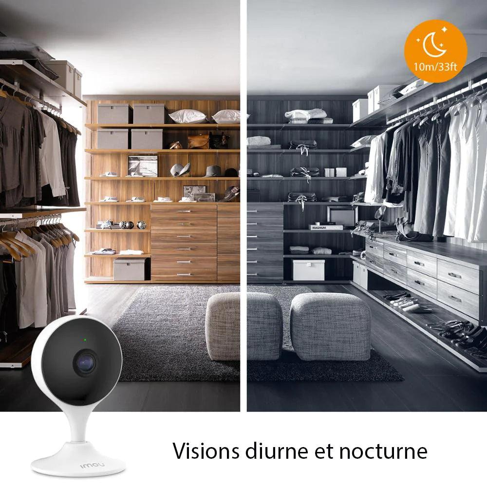 Caméra d'intérieur 1080P + Carte SD 32GB OFFERTE - Stockmania