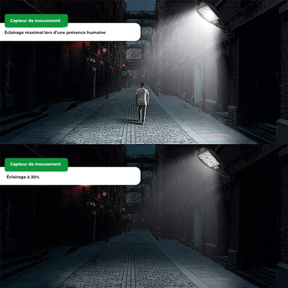 Applique murale LED solaire avec système PIR - Stockmania
