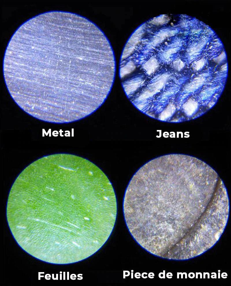 Microscope x100 + lampe uv pour téléphone - Stockmania